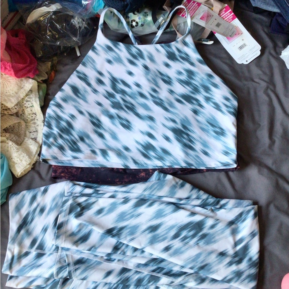 Old Navy POWERSOFT Active Set top XXL high rise leggings tall XL